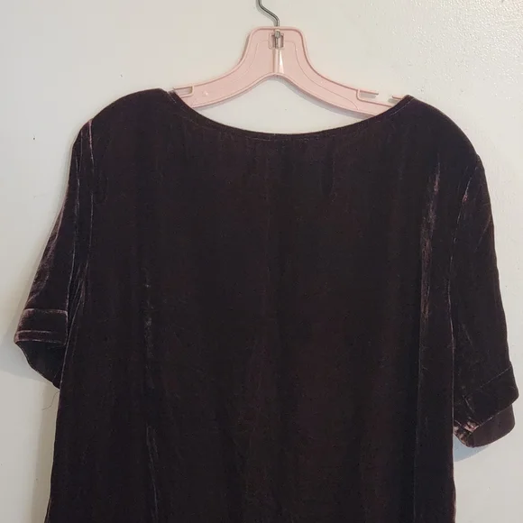 Sundance Velvet Short Sleeve Tee - Rich Chocolate - Picture 6 of 10